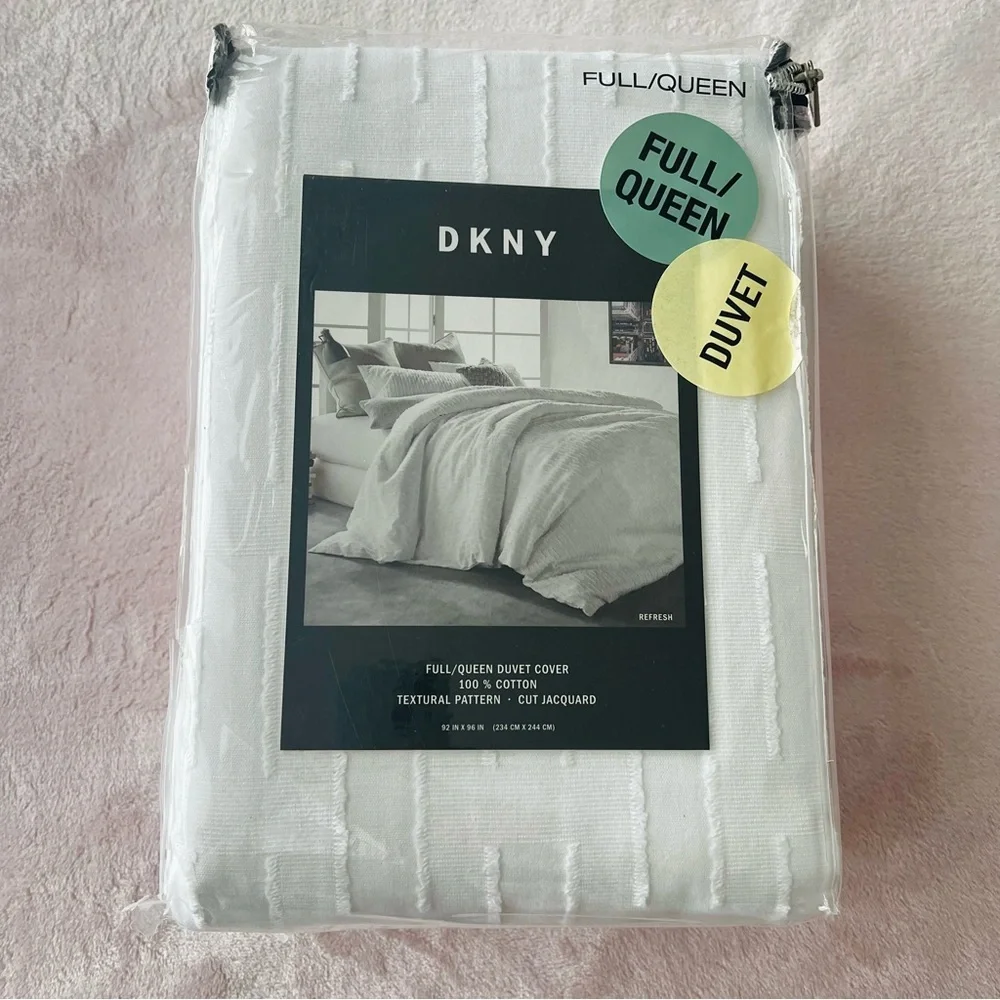 New DKNY Refresh Cotton Duvet Cover, Full/Queen